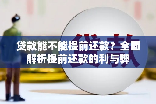广饶贷款能不能提前还款？全面解析提前还款的利与弊