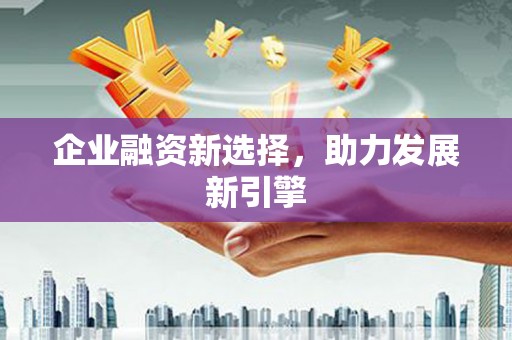 广饶企业融资新选择，助力发展新引擎