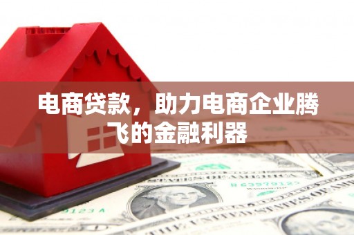 广饶电商贷款，助力电商企业腾飞的金融利器