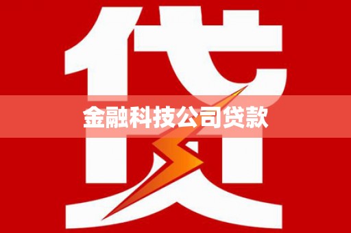 广饶金融科技公司贷款