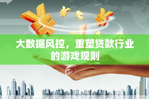 广饶大数据风控，重塑贷款行业的游戏规则