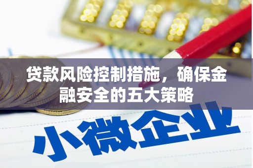 广饶贷款风险控制措施，确保金融安全的五大策略