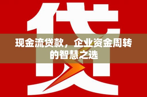 广饶现金流贷款，企业资金周转的智慧之选