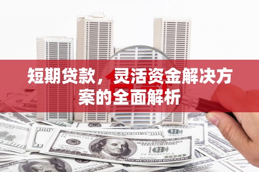 广饶短期贷款，灵活资金解决方案的全面解析
