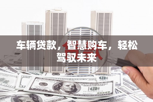 广饶车辆贷款，智慧购车，轻松驾驭未来