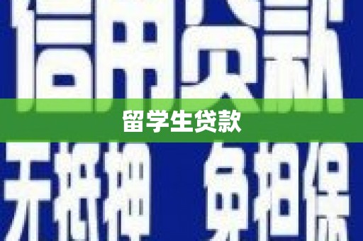 广饶留学生贷款